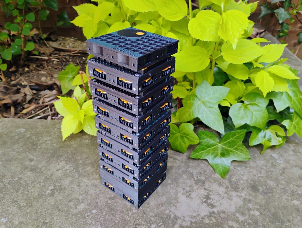 stack of several drives